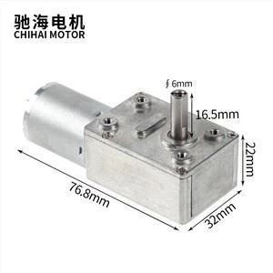 12V 6rpm Redduktori Sähköinen 370 Kierukkamoottori Itselukittuva tee-se-itse